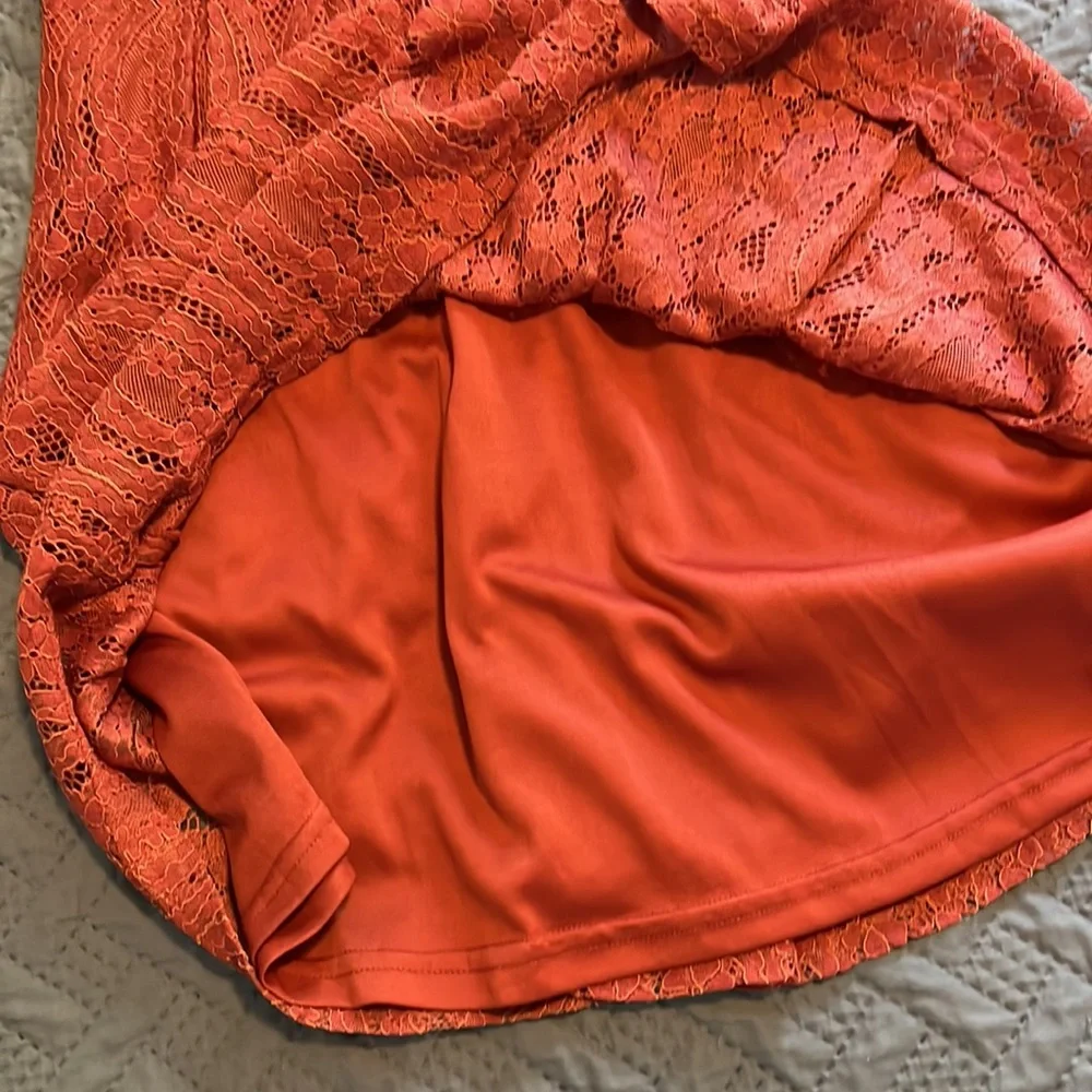 Altar’d State : Burnt Orange Lace Dress - Small - Picture 9 of 10